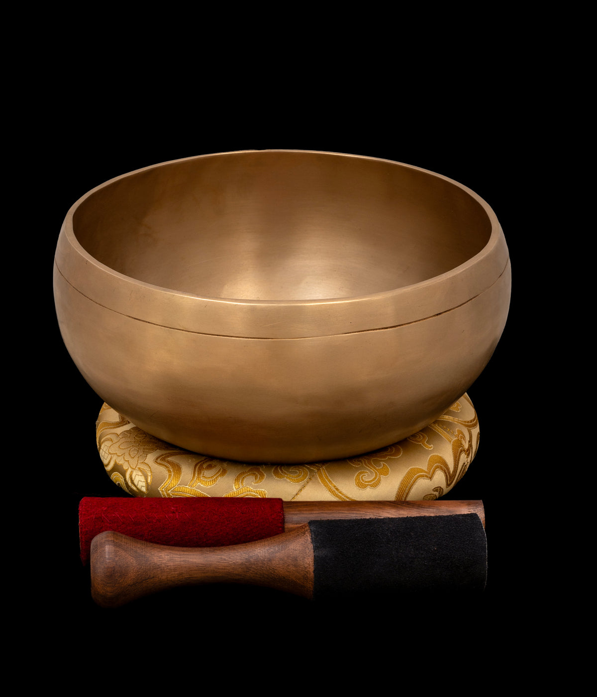 New Satin Gold Finish Tara Singing Bowl F3 177Hz 9 1/4" N16517