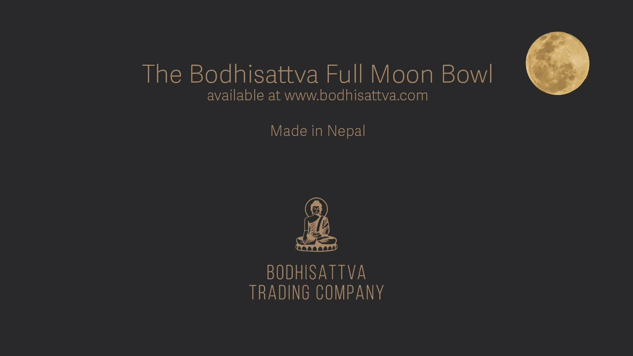 Load video: A video showing the kick-off ceremony for the Bodhisattva Full Moon singing bowl in Nepal